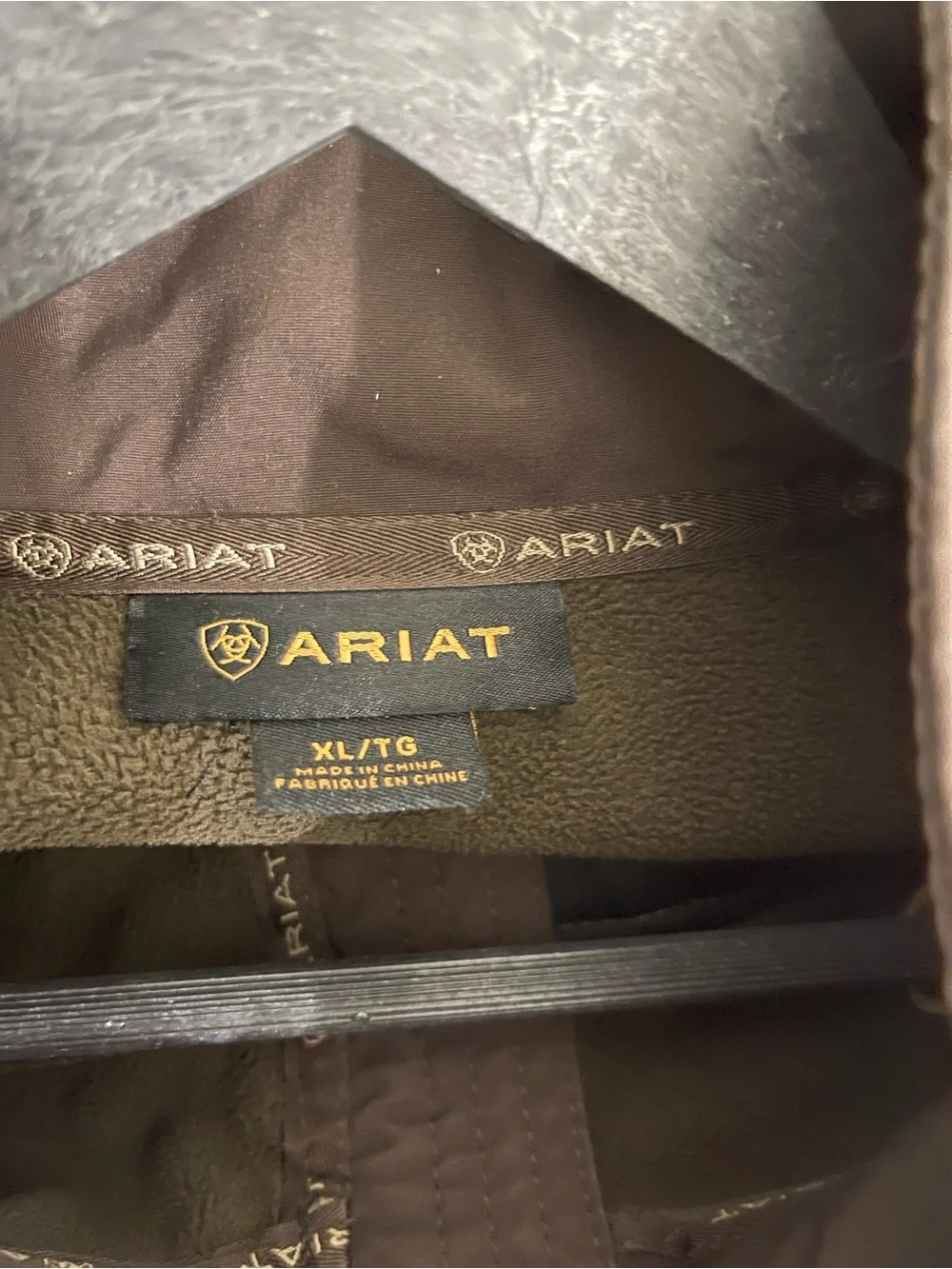 Ariat Men's Dark Brown Softshell Windbreaker Jacket